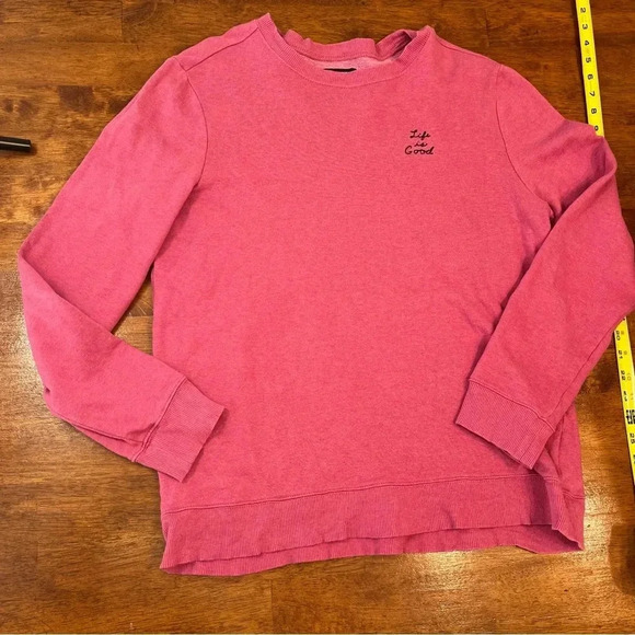 Life is Good Heather red classic fit Crewneck sweatshirts size medium - Picture 1 of 6